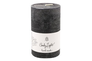 Свічка чорна №С06*10/1-7.7 Циліндр Candy Light 1шт