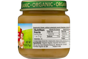 Earth's Best Organic Stage 1 First Apples