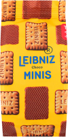 Мини-печенье cливочное с молочным шоколадом Choco Minis Leibniz м/у 100г