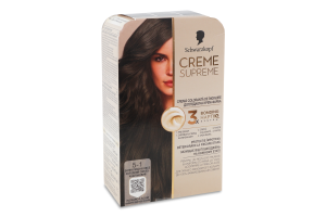 Крем-фарба для волосся Creme supreme №5-1 Schwarzkopf 1шт