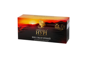 Чай Високогірний чорний байховий дрібний 25*1,8г Принцеса Нурі
