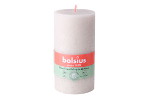 Свеча серая 13х6.8см №103668790321 Bolsius 1шт