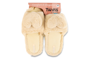 Капці відкриті домашні жіночі Twins Home style Велике серце №010492 36-40