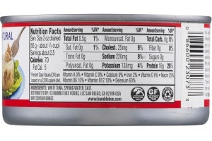 Bumble Bee Brand Tuna in Spring Water Fancy Solid White Albacore