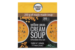 Крем-суп швидкого приготування гороховий 40г Стріт суп