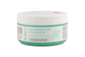 Скраб д/ніг охолоджуючий з ментолом та олією м"яти 200г Шелі