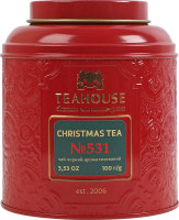 Чай черный ароматизированный №531 Christmas tea Teahouse ж/б 100г