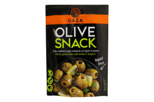 Оливки Gaea зелені з лимоном та орегано