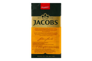 Кофе натуральный жареный молотый Gold Jacobs м/у 250г