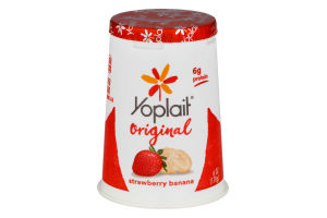 Yoplait Original Low Fat Yogurt Strawberry Banana