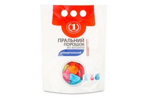 Порошок пральний без фосфатів універсальний ТМ "1" 1.5кг