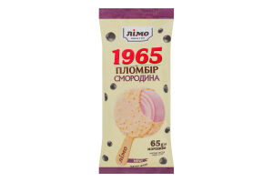 Мороженое 12% эскимо с рисовыми шариками и хлопьями смородины в глазури Смородина Пломбир 1965 Лімо м/у 65г