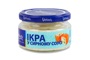 Икра мойвы в сырном соусе Veladis с/б 160г