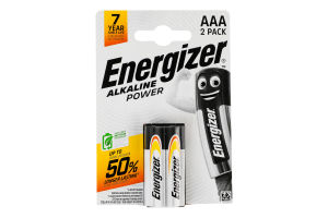 Батарейка AAA 1.5V LR03 Alkaline Power Energizer 2шт