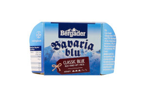 Сыр 70% мягкий с белой и голубой плесенью Bavaria blu Bergader к/у 150г