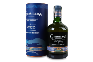 Віскі 0.7л 43% односолодове Distillers edition Connemara тубус