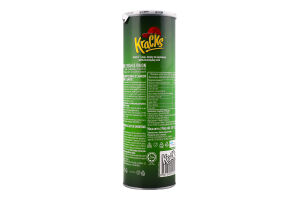 Чипсы картофельные со вкусом сметаны и лука Kraсks тубус 160г