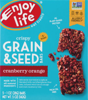 Enjoy Life Crispy Grain & Seed Bars Cranberry Orange - 5 CT