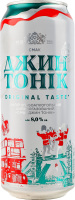 Напиток слабоалкогольный 0.5л 8% Оболонь Джин Тоник ж/б