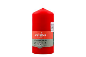 Свеча красная №103614397041 Bolsius 1шт