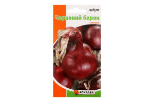Насіння Цибуля Червоний барон 1г Яскрава