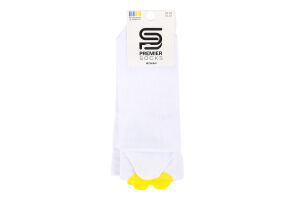 Шкарпетки жіночі короткі з ЗД серцем Premier Socks 23-25 білий-жовтий