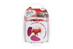 Glade Decor Secrets Car Fragrance Gel Holder and Refill Red Honeysuckle Nectar