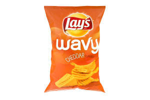 Lay's Wavy Potato Chips Cheddar