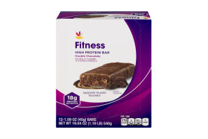 Ahold Fitness High Protein Bar Double Chocolate - 12 CT