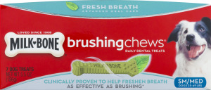 Milk-Bone Brushing Chews Fresh Breath SM/MED - 7 CT