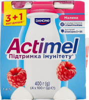 Продукт кисломолочный 1.4% Малина Actimel к/у 4x100г