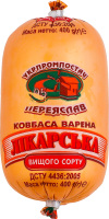 Ковбаса варена Лікарська Укрпромпостач-95 в/с м/у 400г