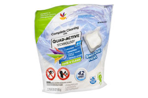 Ahold Quad-Active Technology 4 In 1 Laundry Detergent Packs Free & Clear