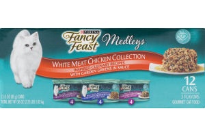 Purina Fancy Feast Medleys White Meat Chicken Collection - 12 CT