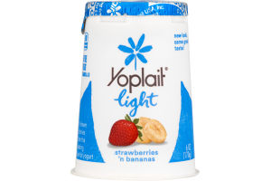 Yoplait Light Yogurt Strawberries 'n Bananas
