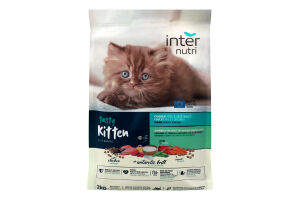 Корм д/кошенят Тесті Кітен з куркою рисом та овочами сухий 2кг Інтернутрі