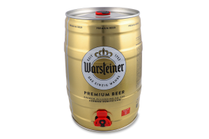 Пиво 5л 4.8% світле пастеризоване Premium Beer Warsteiner з/б