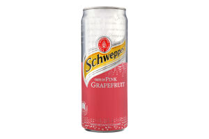 Напиток безалкогольный сильногазированный Pink Grapefruit Schweppes ж/б 0.33л