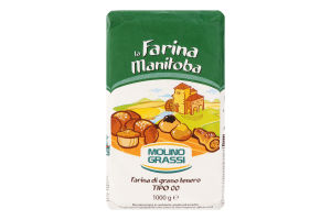 Борошно з м'яких сортів пшениці La Farina Manitoba Molino Grassi м/у 1кг