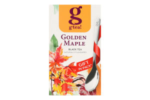Чай черный байховый мелкий с ароматом кленового сиропа и ореха пекан Golden maple G'tea! к/у 20х1.5г
