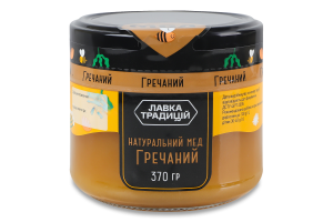 Мед натуральний квітковий монофлорний гречаний Лавка традицій в/ґ с/б 370г
