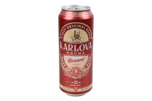 Пиво 0.5л 4.6% полутемне фільтроване пастеризоване Лагер Karlova Krčma ж/б