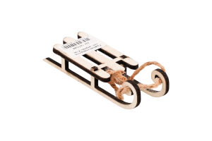 Підвіска новорічна Сані дерево 8см Цицак