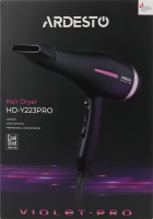Фен Violet PRO чорний 2швидкості дифузор 1850-2200Вт Ardesto