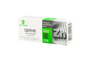 Добавка диетическая Цинк активный Elit-Pharm 40х0.25г