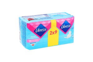 Прокладки гигиенические Regular+ Classic protection Libresse 2х9шт