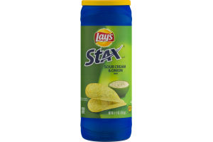 Lay's Stax Potato Crisps Sour Cream & Onion