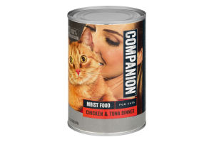Companion Moist Cat Food Chicken & Tuna Dinner