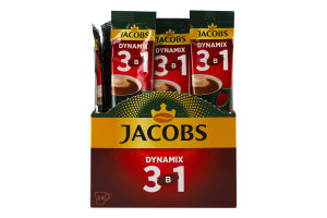 Напиток кофейный растворимый с сахаром и подсластителями 3в1 Динамикс Jacobs м/у 12.5г