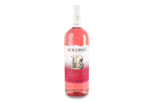 Напиток винный 1.5л 10% розовый полусладкий Блан де Нуар Bolgrad бут